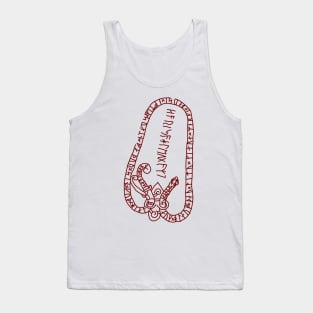 Skåäng Runestone Rundata Viking Norse Rune Skaang Tank Top